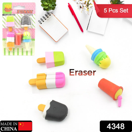 Mini Eraser Set for Kids (5 Pieces) - Fun Designs, Party Favors, School Prizes - Springkart