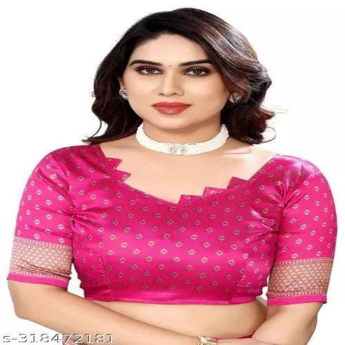 Yashika Women's Printed Trendy Art Silk Saree with Blouse Material - Springkart