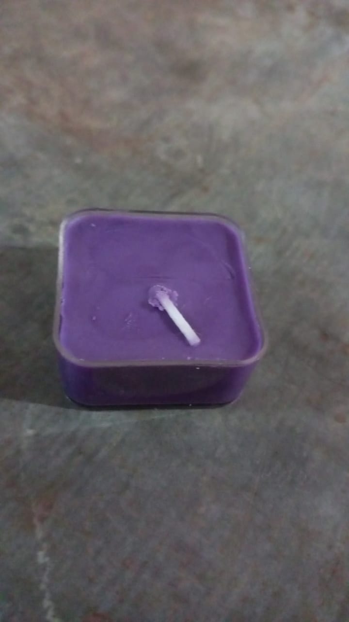 Smokeless Scented Acrylic Lavender Tealight Candles | Scented Acrylic Tealight Candle Set of 1 for Home Decoration and Celebrations | Long Burning Time Candle (1 Pc / Mix Color) - Springkart