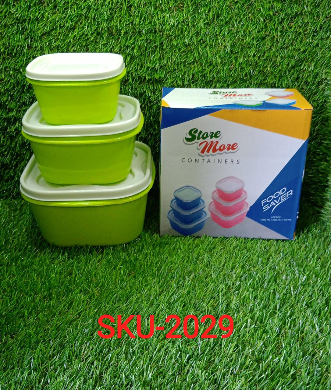 3 Pc Multi-Purpose Container used in all kinds of household and official purposes for storing food and stuffs etc. - Springkart