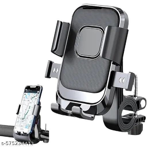 Latest 2025 Universal Motorcycle Mobile Phone Holder | 360° Rotatable, Shockproof & Anti-Slip Handlebar Mount | One-Hand Quick Release for 4.7”-7” Smartphones Holder for Bikes & Scooters (XY-089)