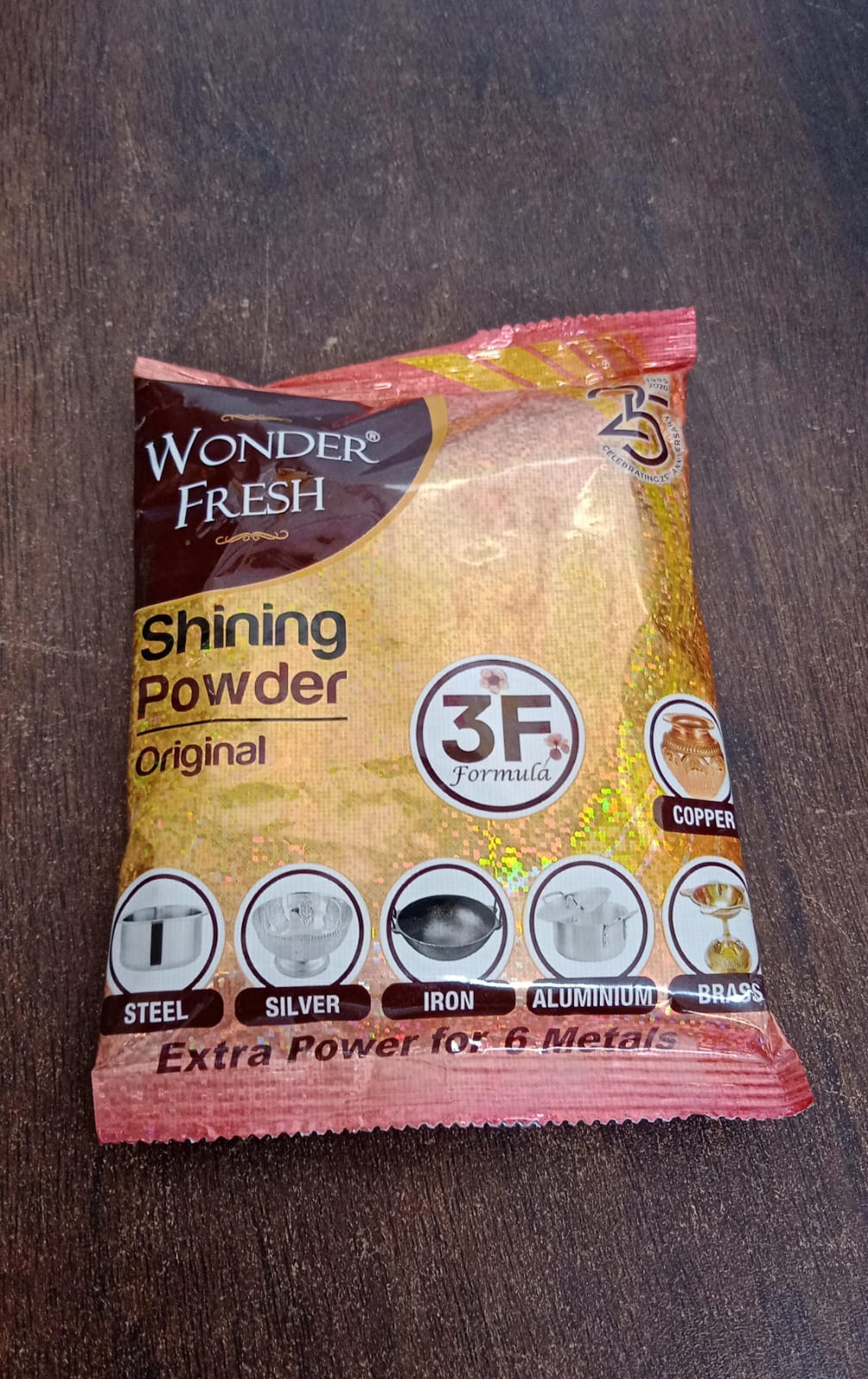 Shining Powder, Cleans and Polishes Copper, Brass, Silver, Aluminum, Iron, and Steel, Removes Tarnish and Oxidation (200 GM) - Springkart