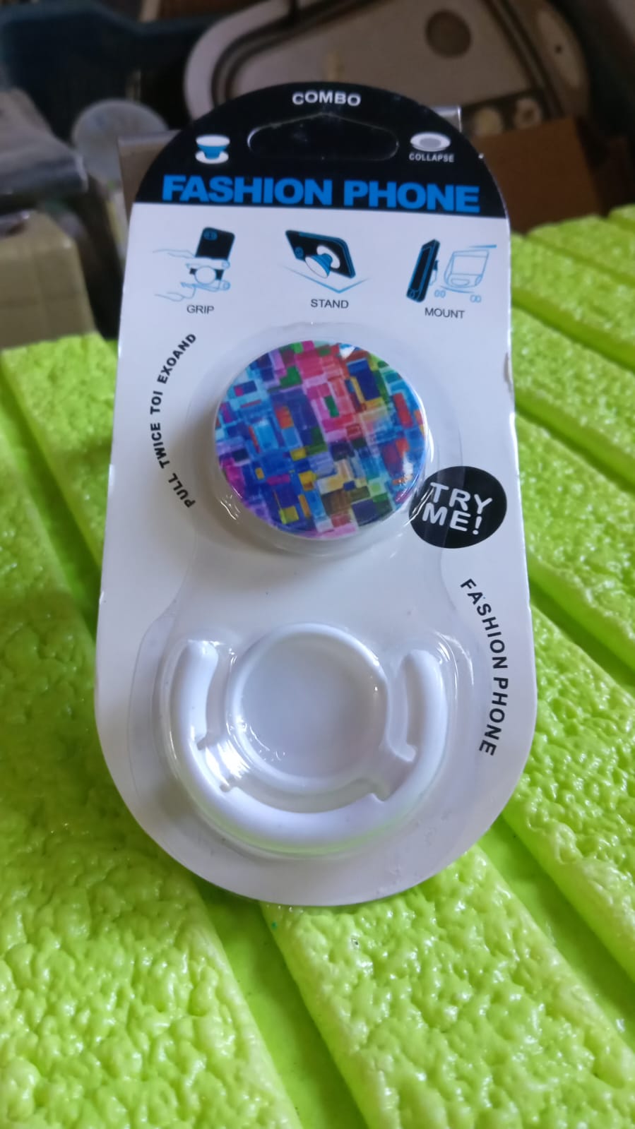 Fashion design pop up mobile phone grip holder smart phone bracket, Phone Stand & Grip with popclip car mount flowers pasley - Springkart