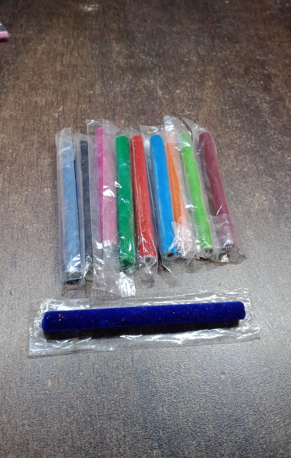 Small Velvet Pencil (1 Pc / Mix Color & Design) - Springkart