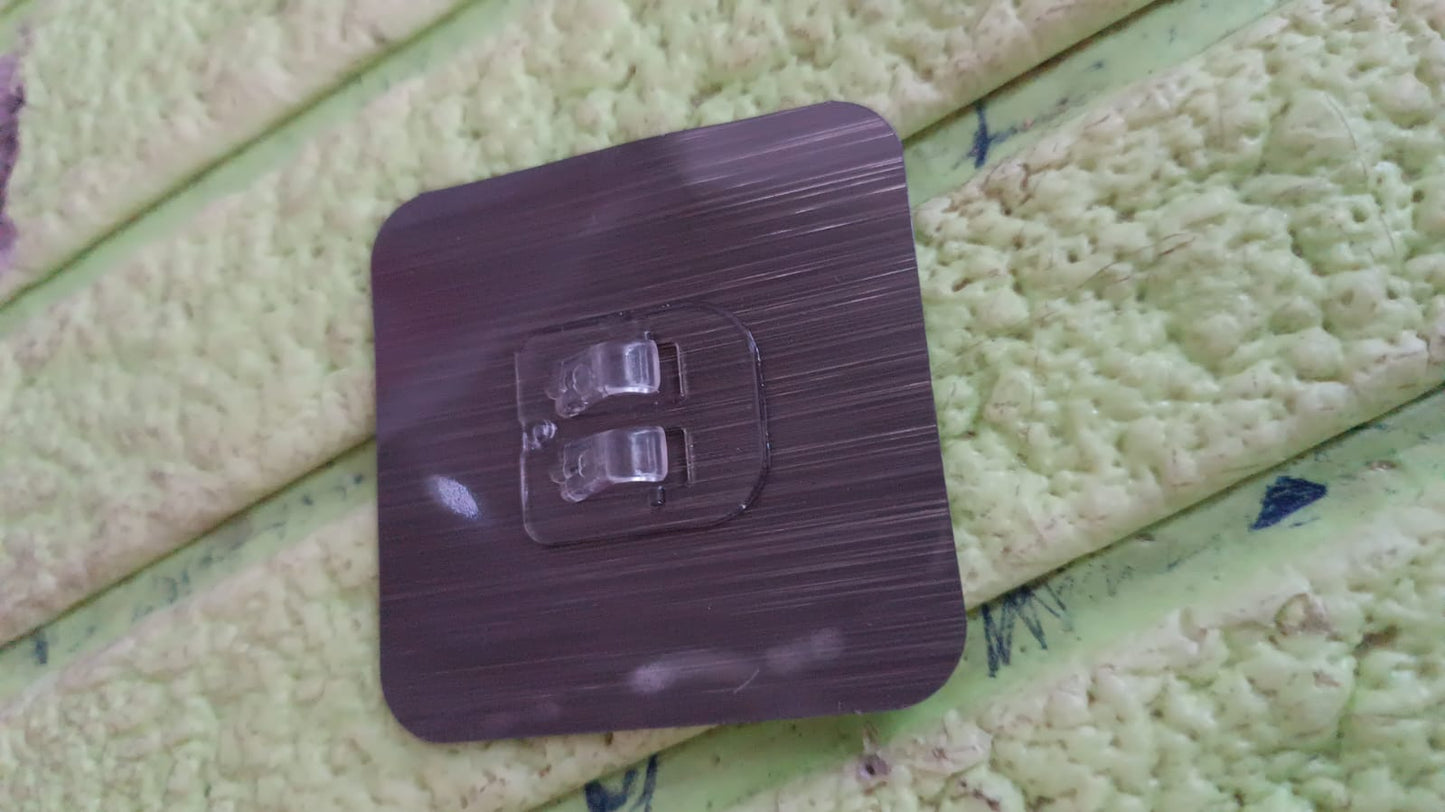 Adhesive Sticky Waterproof and Oil Proof, Reusable Wall Utility Seamless Wall Hook (1 Pc) - Springkart