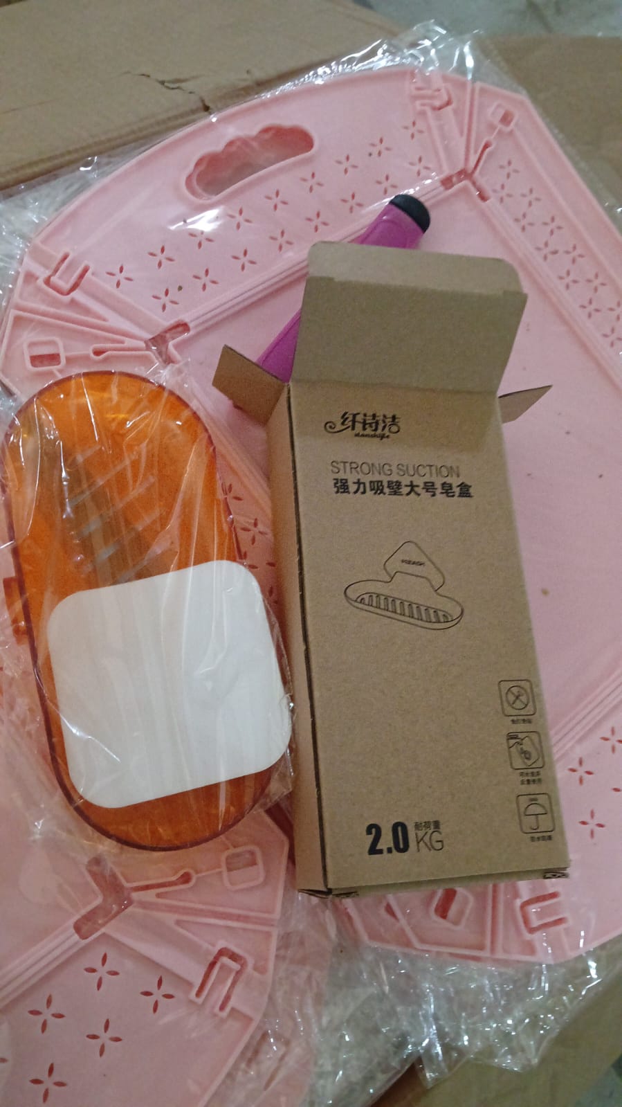 Plastic Soap Dish Holder for Bathroom Shower Wall Mounted Self Adhesive Soap Holder Saver Tray-Plastic Sponge Holder for Kitchen Storage Rack Soap Box, Bathroom (1 Pc) - Springkart