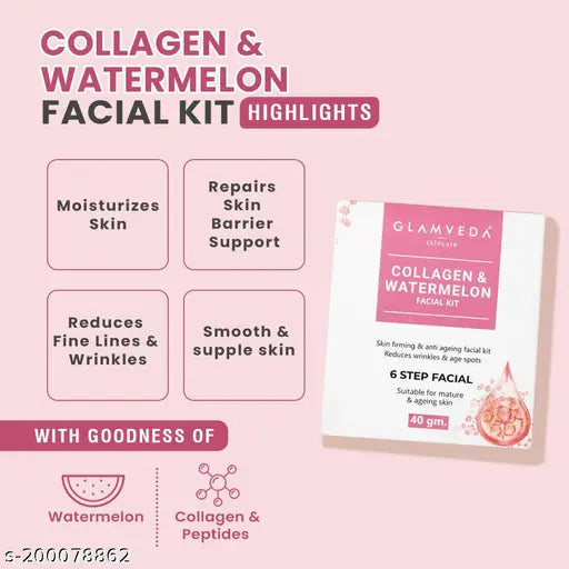 Watermelon & Collagen Facial kit & Avocado Superfood facial kit & Glycolic acid & Salicylic facial kit