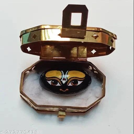 Shaligram Stone with Brass box for shaligram - Springkart