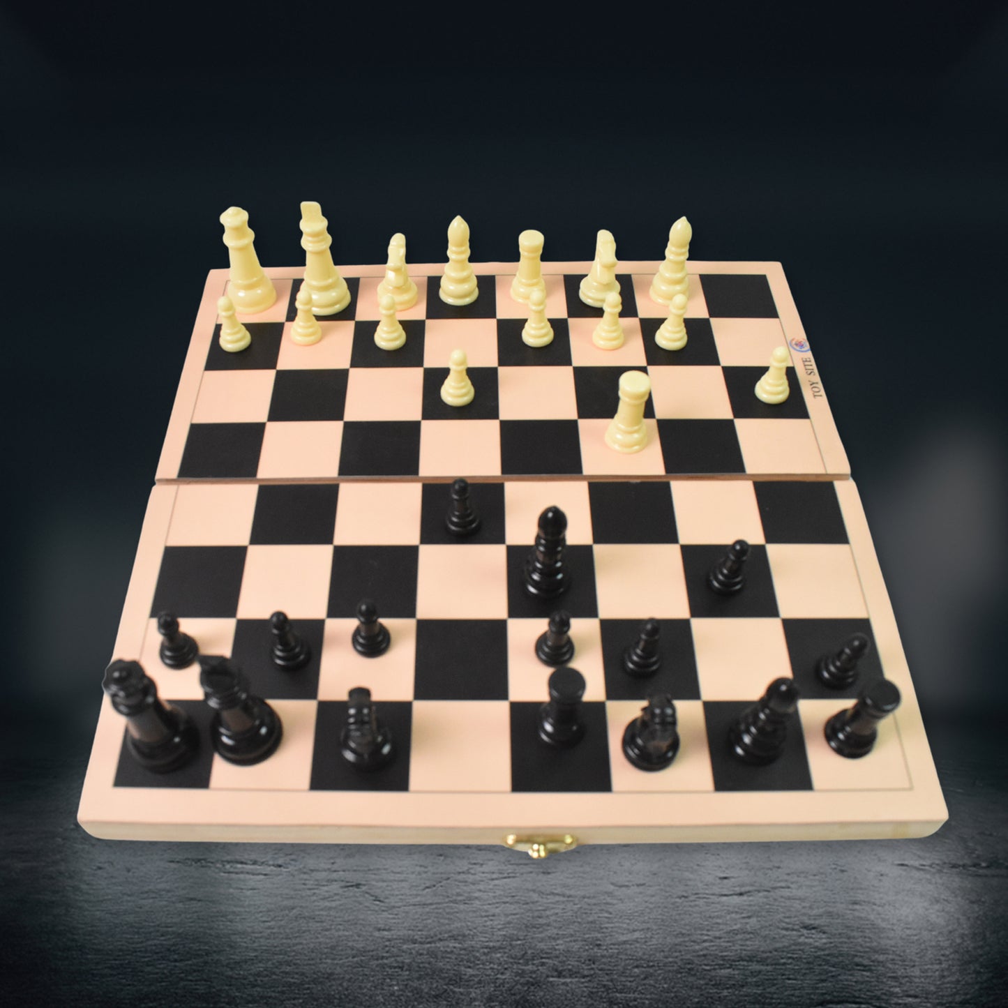 Folding Wooden Chess Board Set (30 30 Cm 1 Set) - Springkart