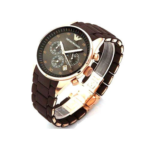 Black Emporio Armani Mens Wrist Watches - Springkart