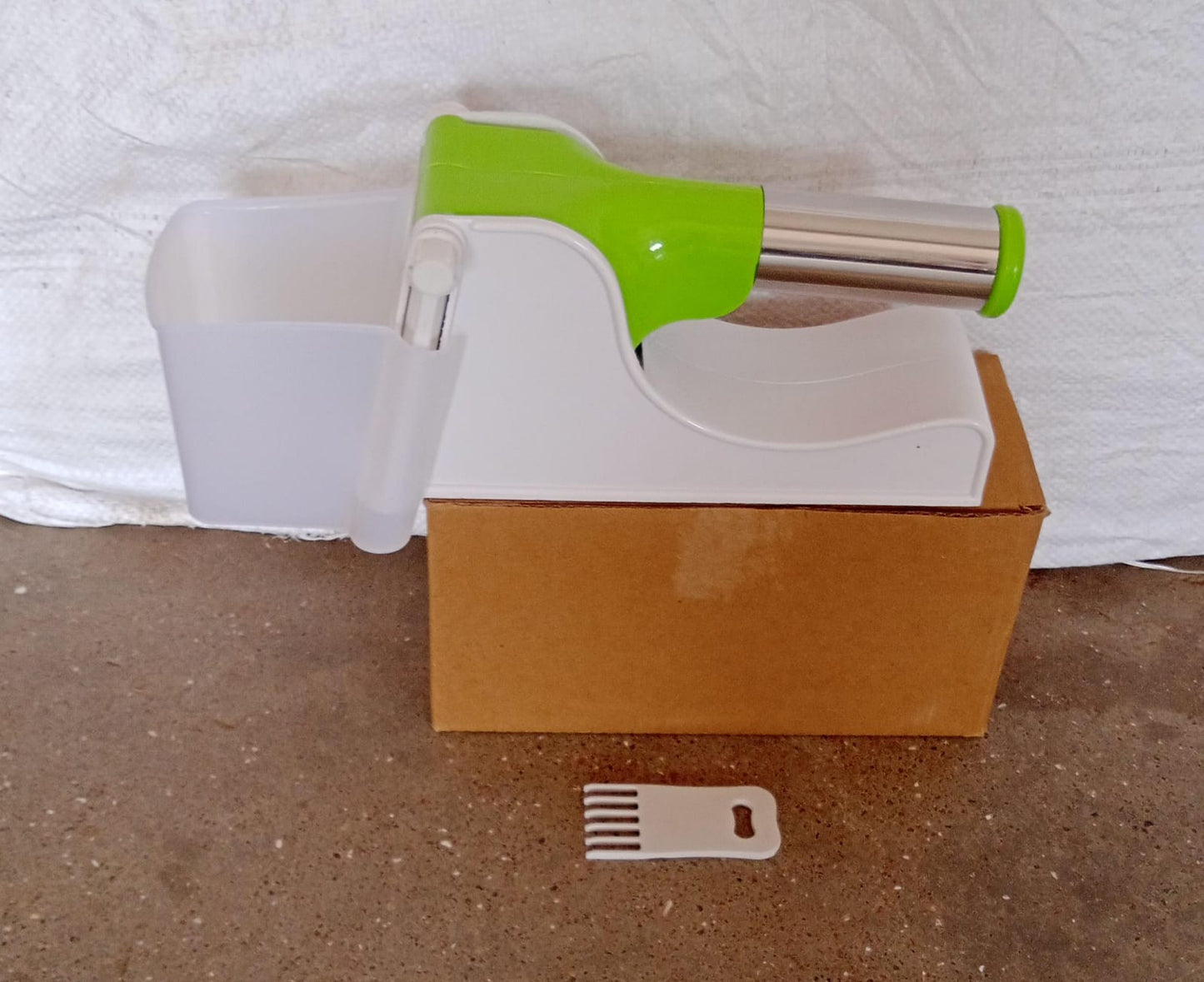 114 Virgin Plastic French Fry Chipser Potato Chipserpotato Slicer With Container - Springkart