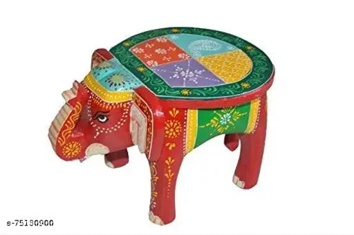 Wooden Elephant stool/décor stool/showpiece-I - Springkart