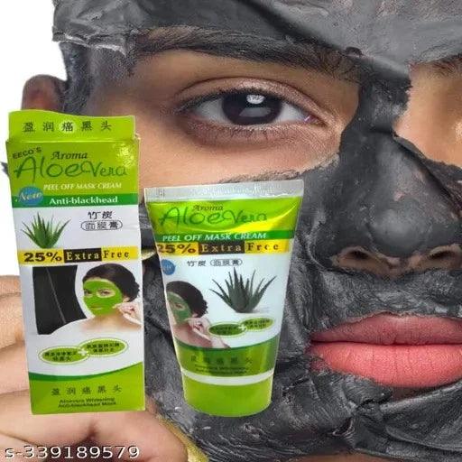 Aroma Aloevera Face Peel off mask 130g+25% Extra Free - Springkart