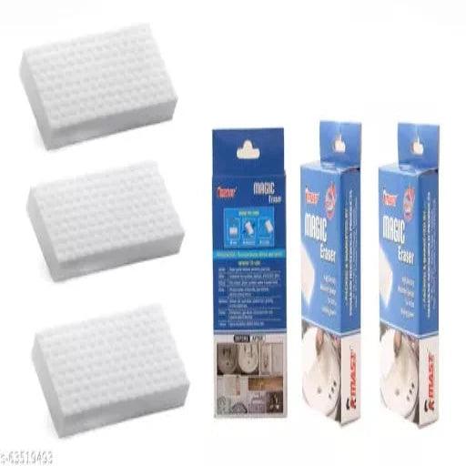 Mast Magic Eraser Melamine sponge for Stain Removal (Pack of 3) - Springkart