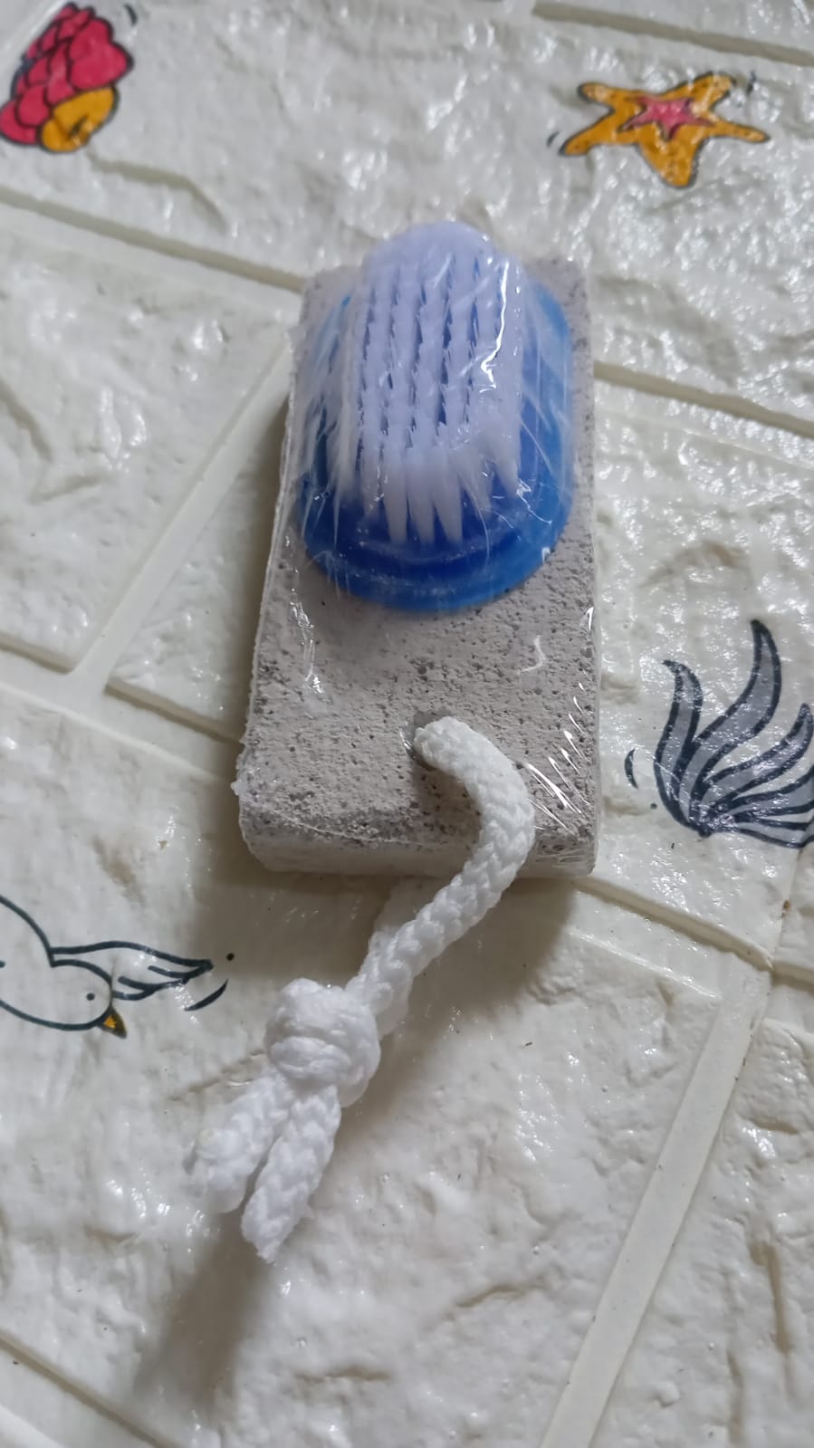 Hand and Foot Brush with pumice stone to Remove Dead Skin & Callus Stone Foot Scrubber Pedicure Brush For Dead Skin - Springkart