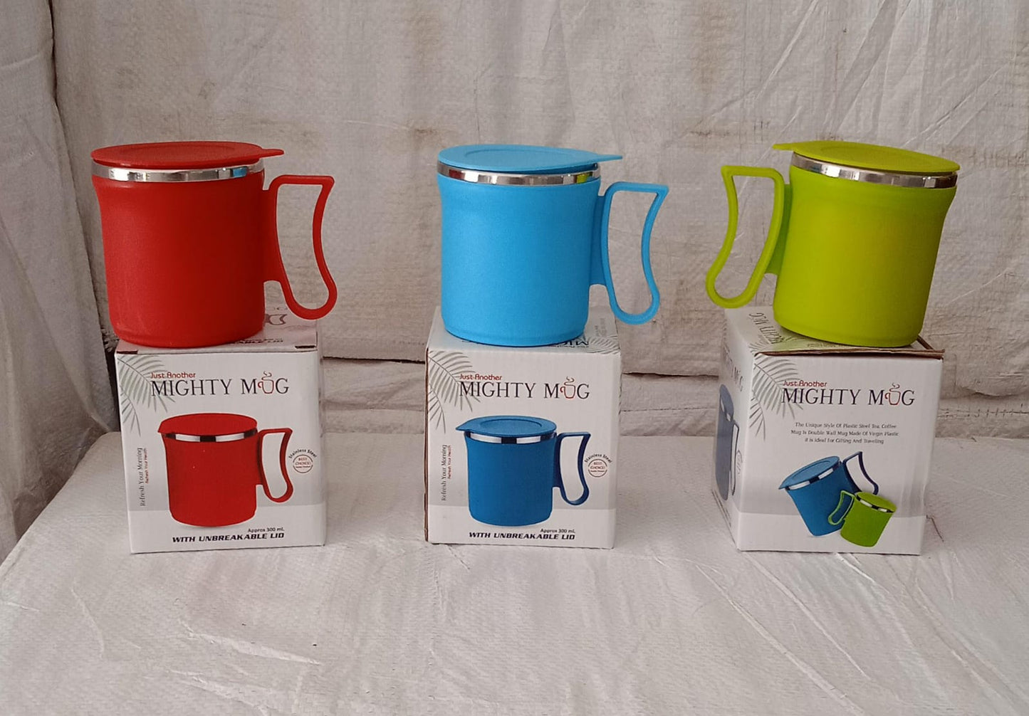 300ml Stainless Steel Mug: Insulated, Leakproof Lid, Hot/Cold Drinks (Mix Color) - Springkart
