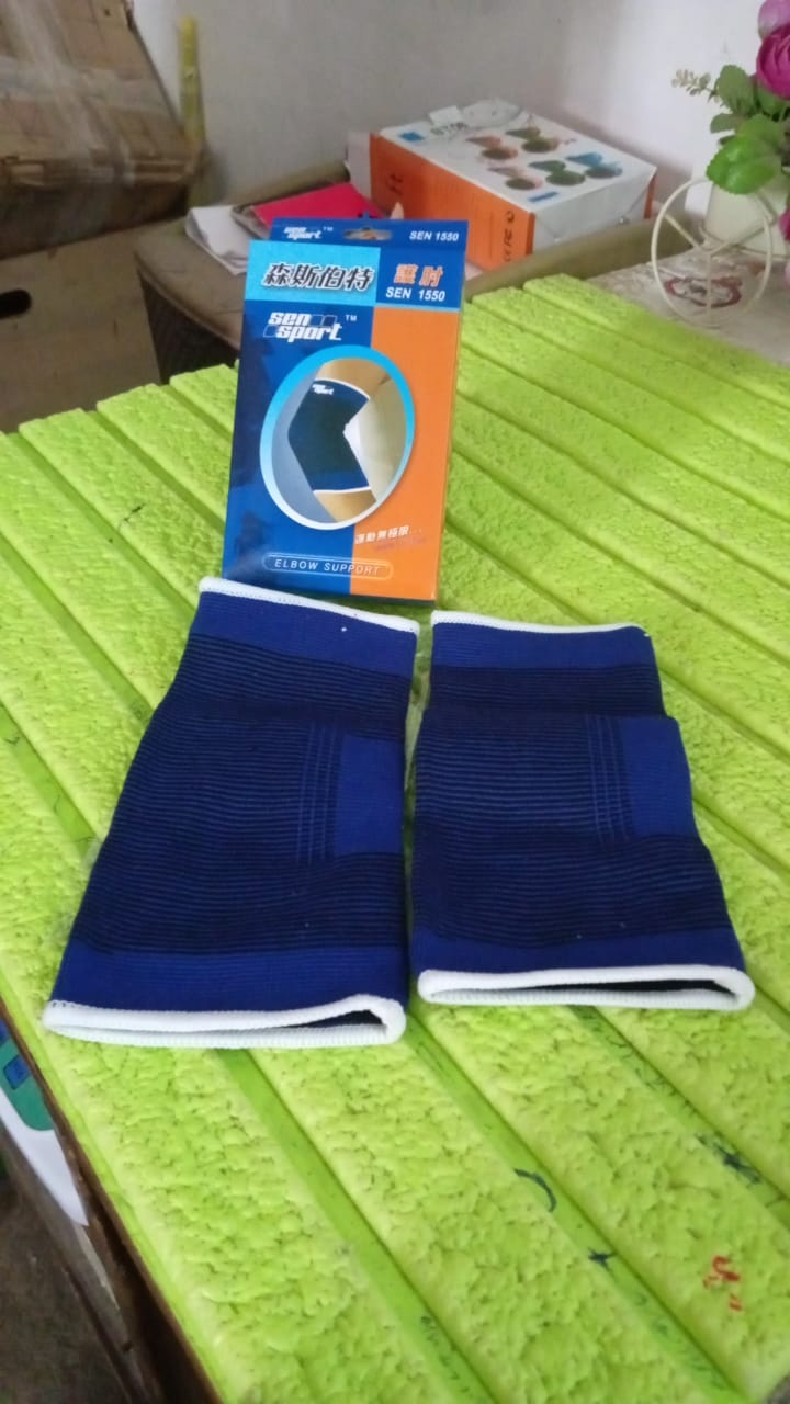 Adjustable Elbow Strap Compression Sleeves Supporter (1 Pair / With Color Box) - Springkart