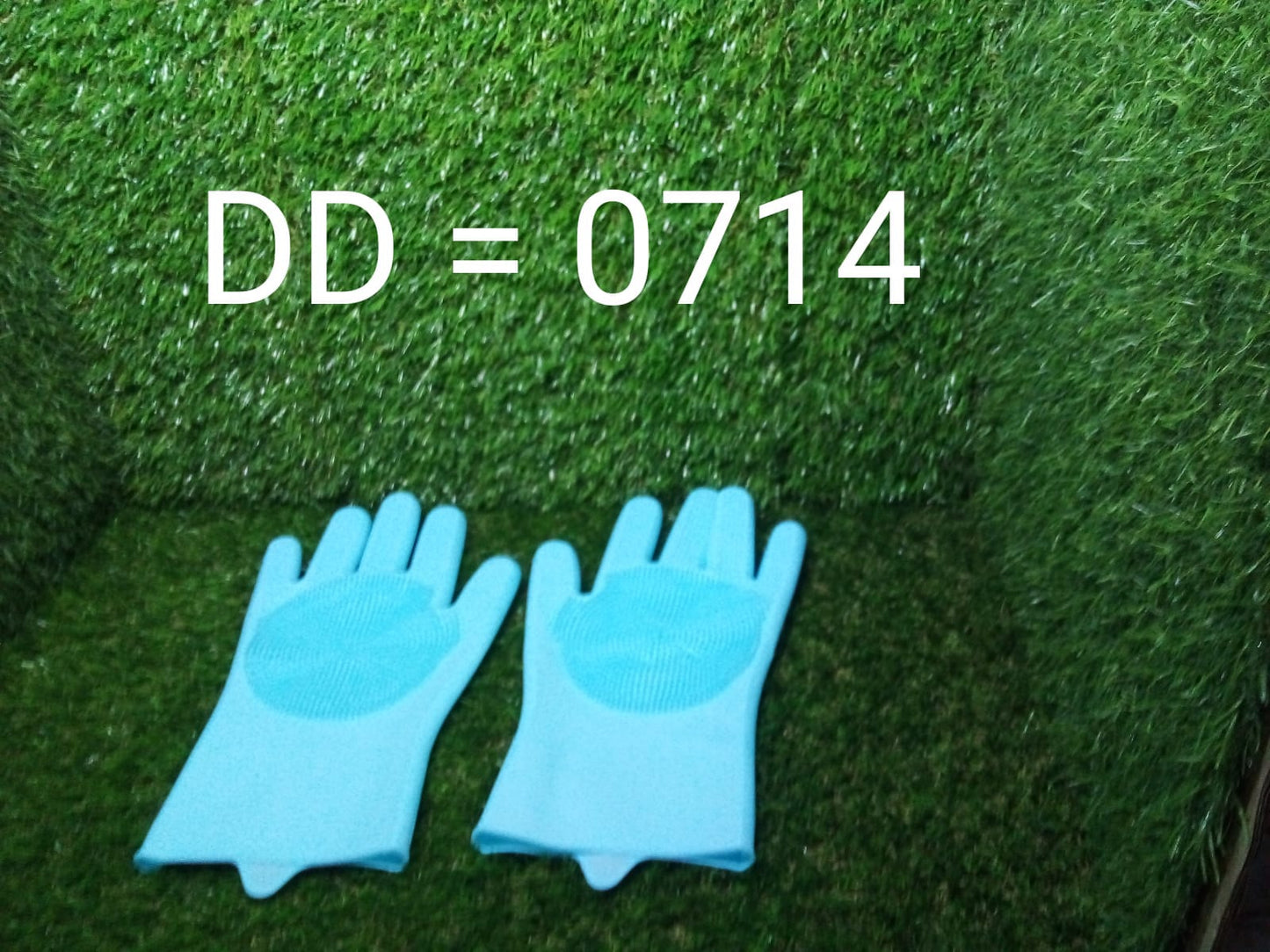 Reusable Silicone Cleaning Brush Scrubber Gloves (Multicolor) - Springkart