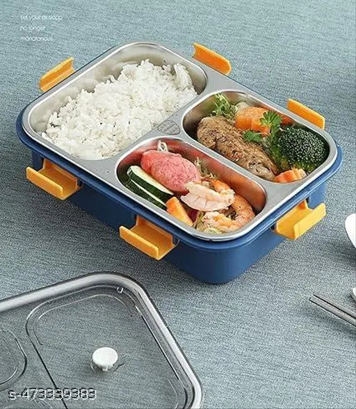 3 Compartment Lunch Container (750 ml, Thermoware) - Springkart