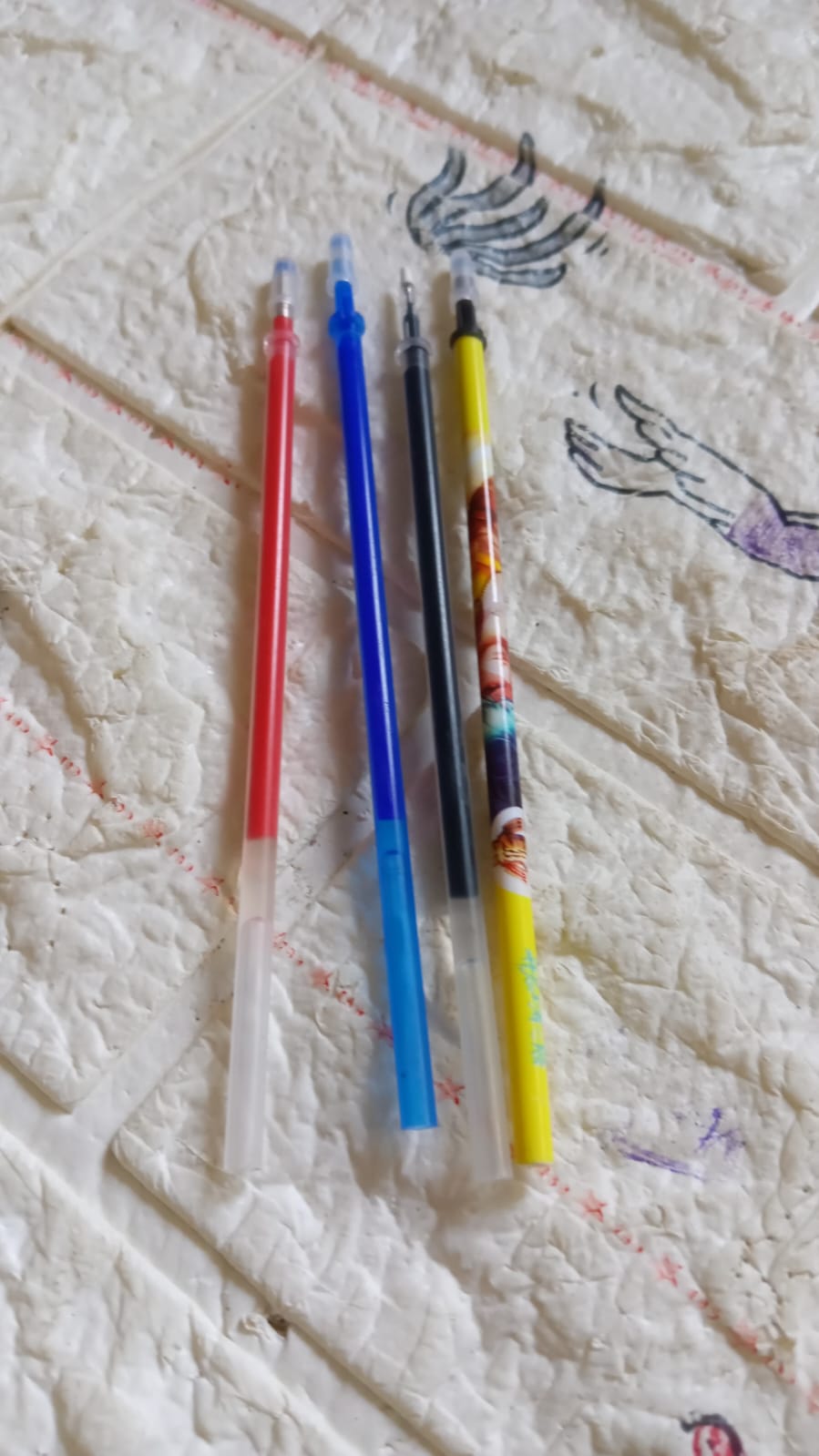 Retractable Gel Pen Refills Replacement Refill, for Writing Journaling Taking Notes School Office Home, Full Needle Refills Gel Pen Refill Replacement (4 Pc Mix Color) - Springkart