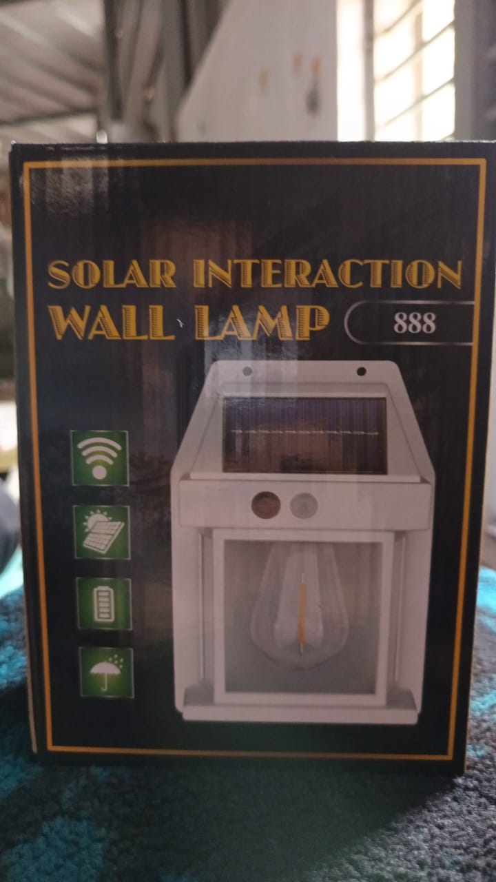 Solar Wall Lights / Lamp Outdoor, Wireless Dusk to Dawn Porch Lights Fixture, Solar Wall Lantern with 3 Modes & Motion Sensor, Waterproof Exterior Lighting with Clear Panel (1 Pc ) - Springkart