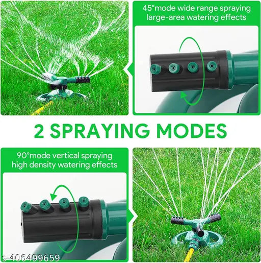 Lawn Sprinkler Garden Sprinkler Automatic 360 Rotating Adjustable Large Area - Springkart