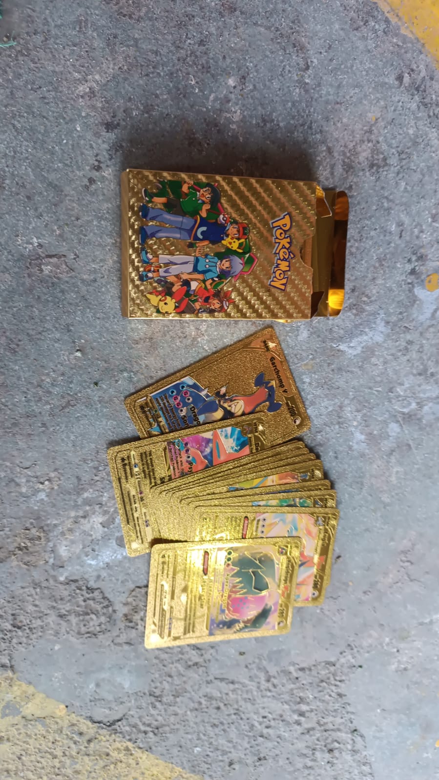 Pocket Monster Golden Trading Playing Cards (55 Pcs Set) - Springkart