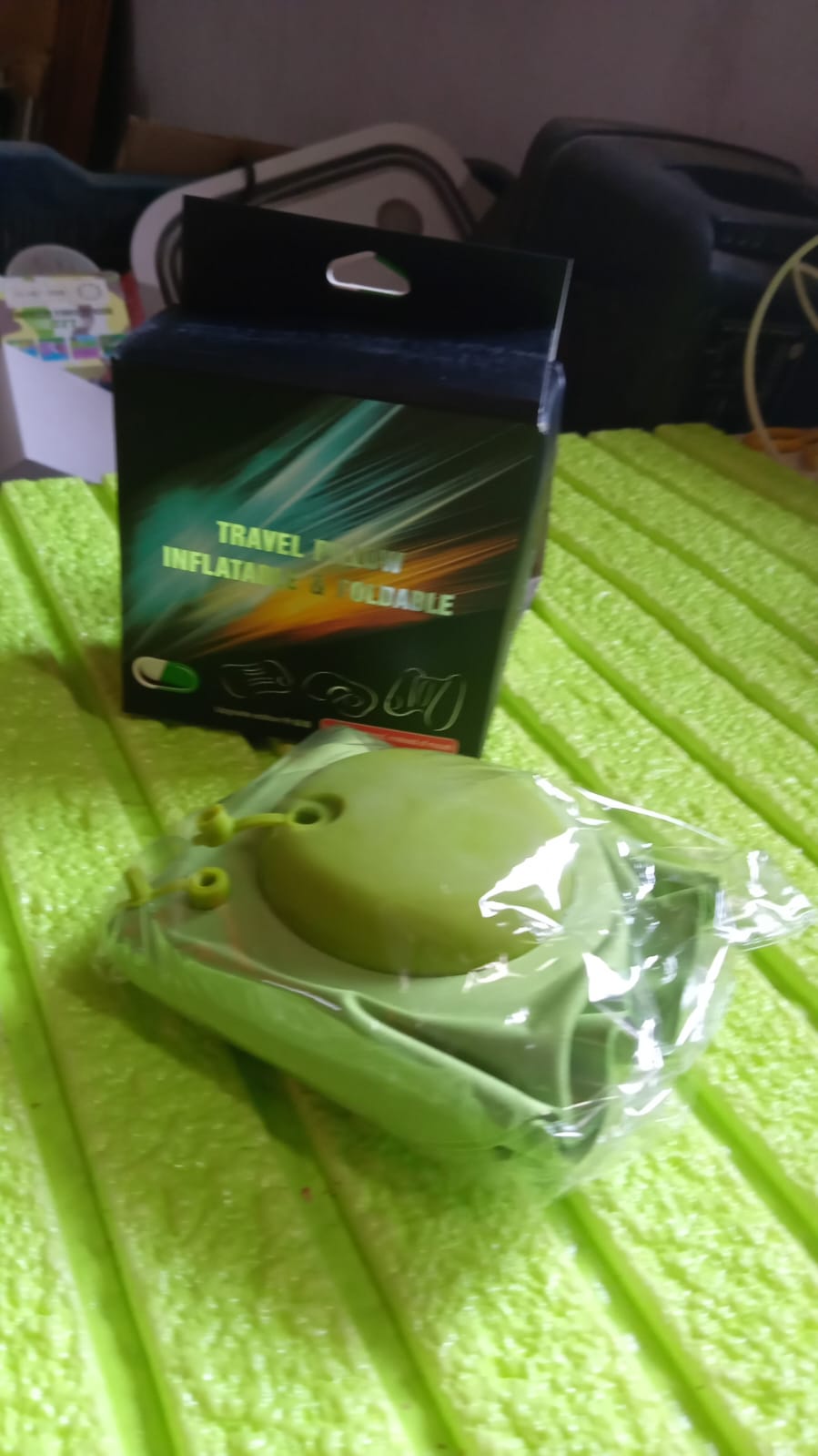 Inflatable & Foldable, Pillow U Shape Air Cushion Travel Pillow, Travel Business Trip Neck Pillow for Long Trips, Ideal for Men & Women Portable, and Perfect for Backpacking, Car Camping, and Even Airplane Travel - Springkart