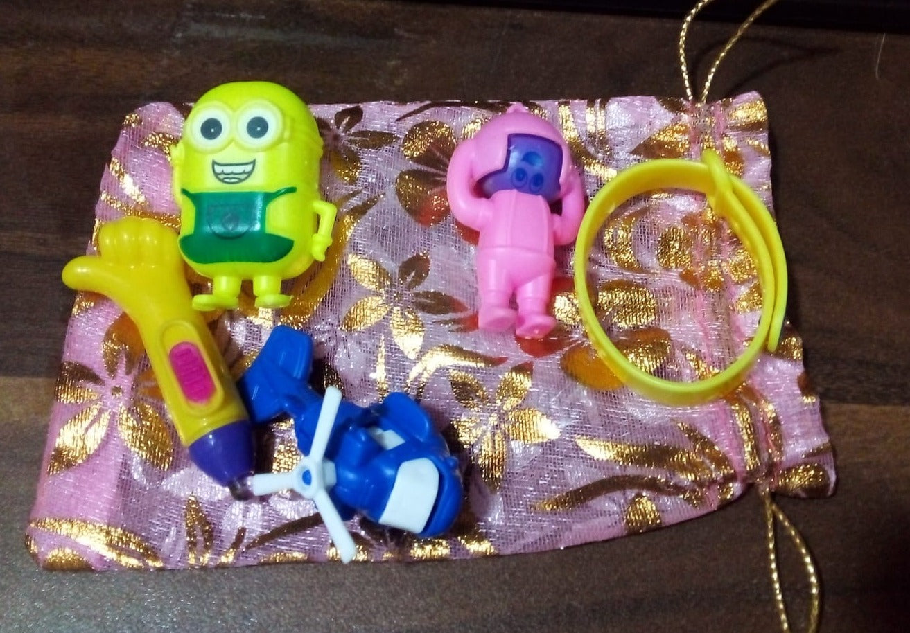 5Pc Toy Combo Kids Best Gift Set Combo Attractive & Unique Toy Combo 5Pc Colorful Toy Combo With Potli Bag - Springkart