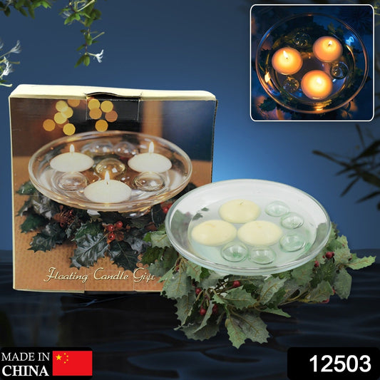 Floating Candle Holder (1 Pc): Romantic Ambiance, Table Decor - Springkart