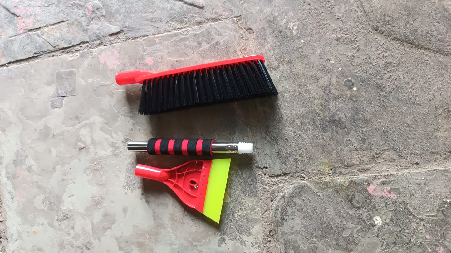 Ice Scraper Car Snow Brush 2 in 1 Comfortable Grip (1 Pc / 67 Cm Long) - Springkart