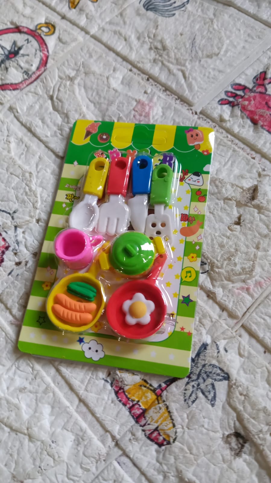 Fancy & Stylish Mini Erasers for Kids (8 Pc Set) - Fun Designs, Party Favors - Springkart