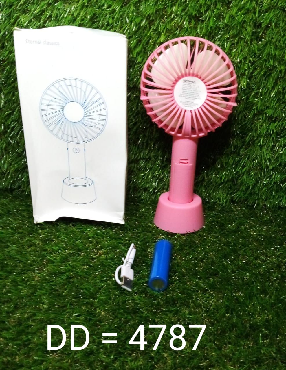 Portable Handheld Fan used in summers in all kinds of places including household and offices etc.(Battery Not Include) - Springkart