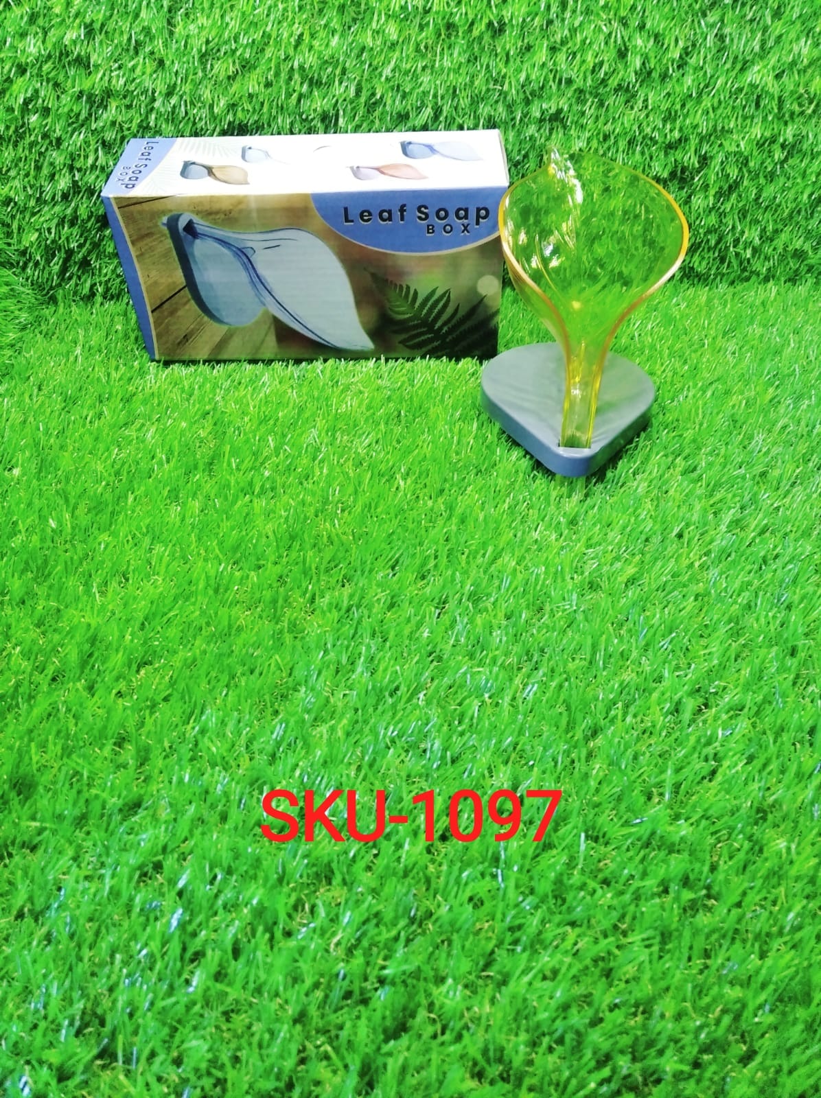 Leaf Shape Soap Box Self Draining Bathroom Soap Holder - Springkart