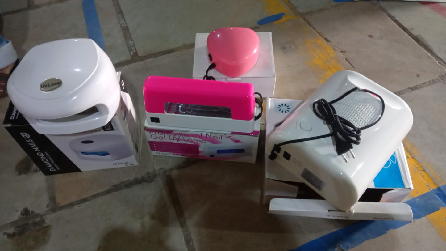 LED UV Lamp Nail Dryer Gel Nail Lamp Nail Polish Curing Lamp (1 Pc / Mix Design) - Springkart
