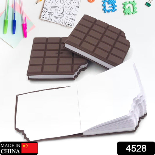 Small Chocolate Scented Diary Memo Notebook in Rectangular Chocolate Bite Shape with Original Chocolate Smell Personal Pocket Diary, Dairy book with Plain Pages for Kids - Springkart