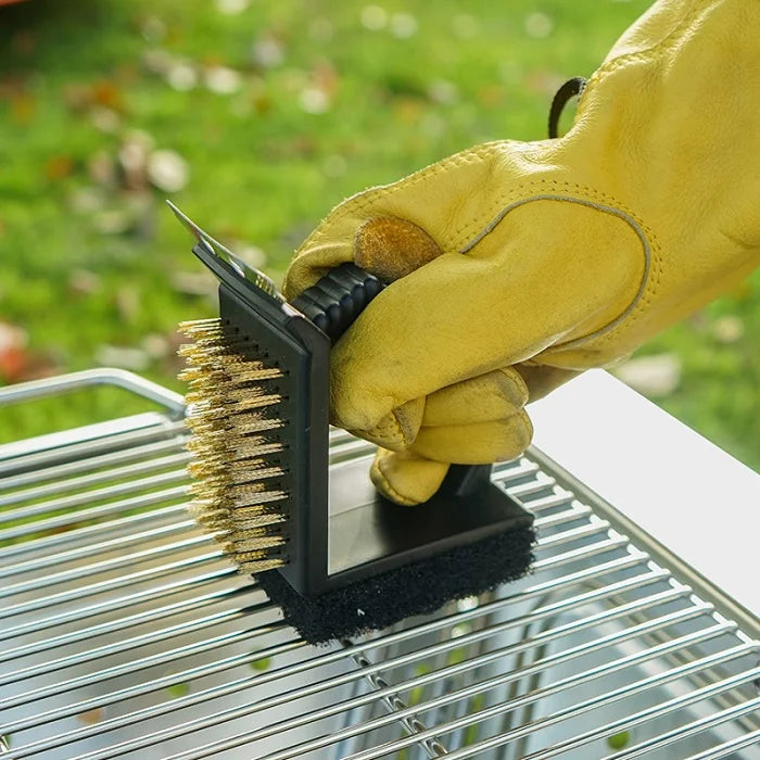 3 in 1 BBQ Cleaning Grill Brush and Scraper - Springkart