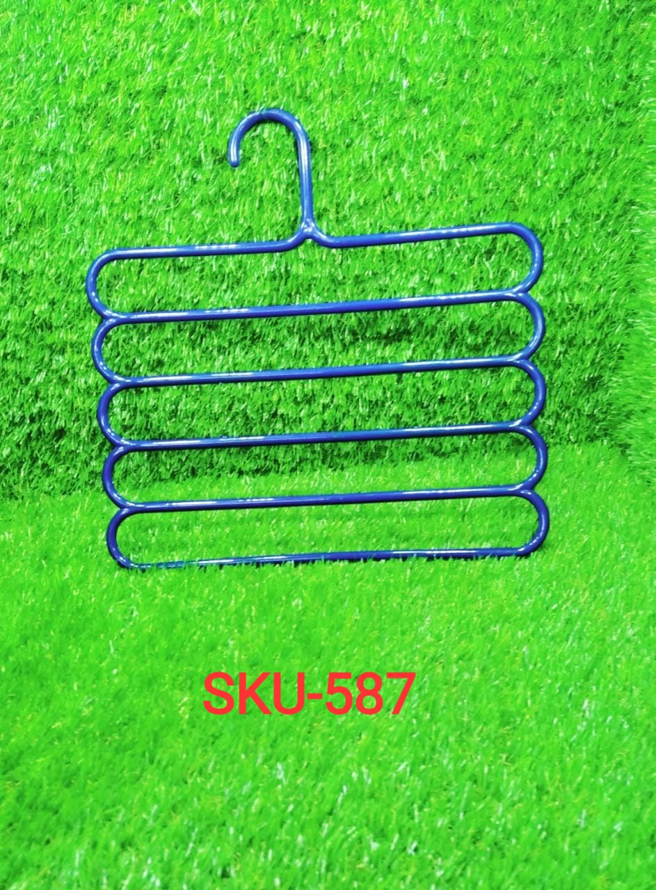 5 in 1 Multipurpose Plastic Hanger, Assorted (5-Layer) - Springkart