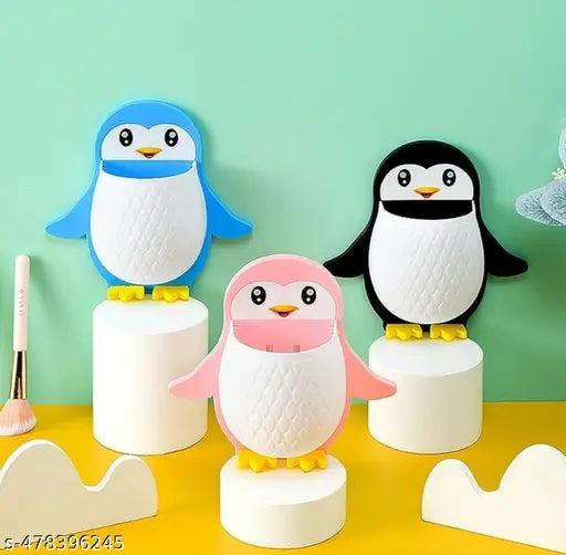 Pack of 3 Wall Mount Phone Holder Mobile Charging Stand with 2 Hook Mobie Holder for Bedroom Bathroom Kitchen Shelves