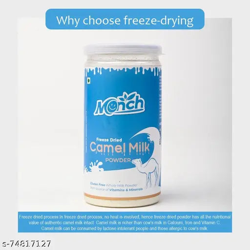 Monch Pure And Freeze Dried Camel - Low Fat Camel For Height Growth - Boosts Immunity And Easy to Digest Milk Powder