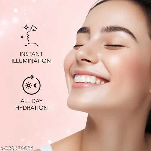 FACES CANADA Strobe Cream - Rose Gold, 30 ml | Primer + Highlighter + Moisturizer | Shea Butter & Hyaluronic Acid | Intense Hydration | Flawless Radiant Dewy Skin | Illuminating & Glowing Makeup Base