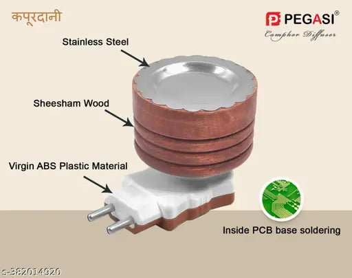 Kapoordani Camphor Diffuser Electric Kapoor Dani Electrical for Home Fragrance Shock Proof - Springkart