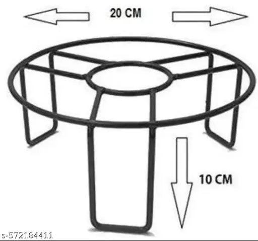 Round Gamla Stand/ Planter Stand, Metal Planter Stand for Garden, Indoor,Balcony,terris, Outdoor, Living Area. Pack Of 16 Stands.