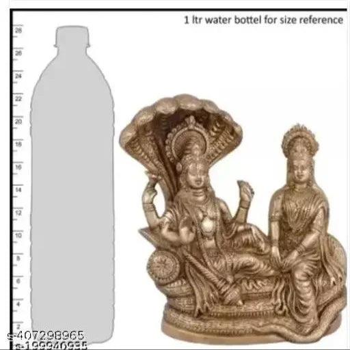 Vishnu Laxmi Sitting on Sheshnag Lord Narayan (L-10cm, B-6cm, H-12cm) - Springkart