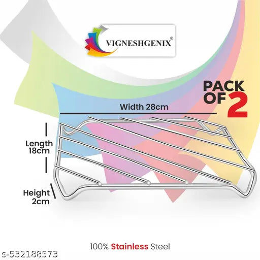 Stainless Steel Tavdi stand(2-pcs) |Long-lasting Tavdi stand |Wire-frame Tavdi stand |adjustable tavdi stand