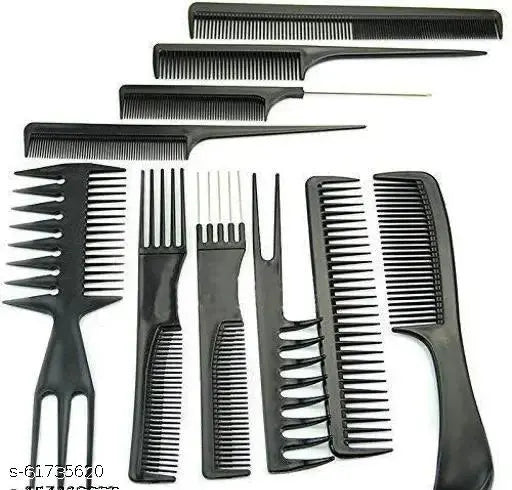 10pcs professional hair combs salon styling tools - Springkart
