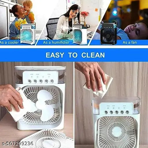 Portable Mini Cooler Rechargeable Air Conditioner Water Cooler Small AC - Springkart