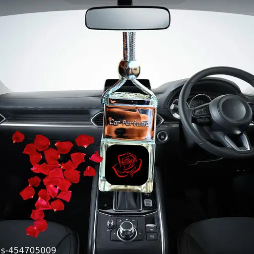 ROMANTIC ROSE Essential Oils Fragnance in Glass Bottle with Metallic Wooden Diffuser Lid - Springkart