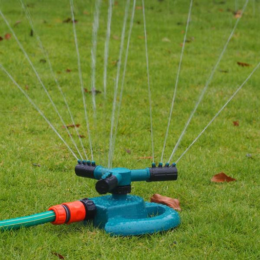 1677 3 Arm 360 Sector Rotating Water Sprinkler Garden Pipe Hose Irrigation Yard - Springkart