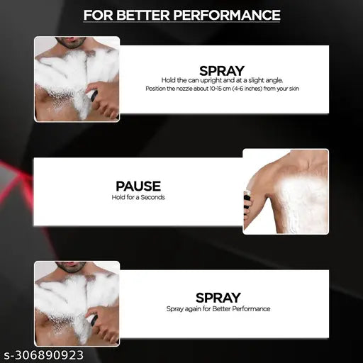 Painless Body Hair Removal Cream Spray for Men 200ml - Springkart